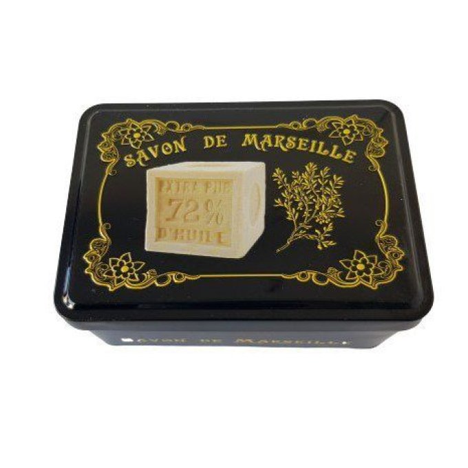 Coffret boite métal garnie 4 savons bave escargot 100g