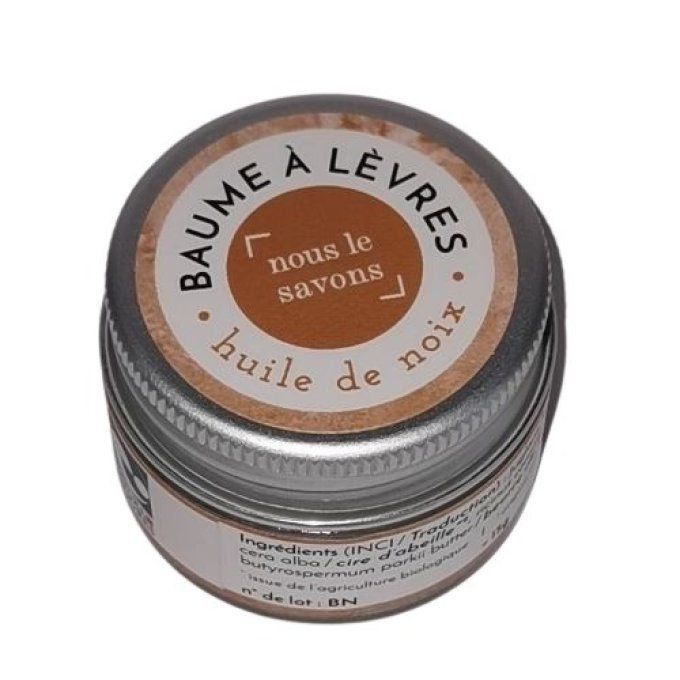 Baume à lèvres huile de noix bio 15g