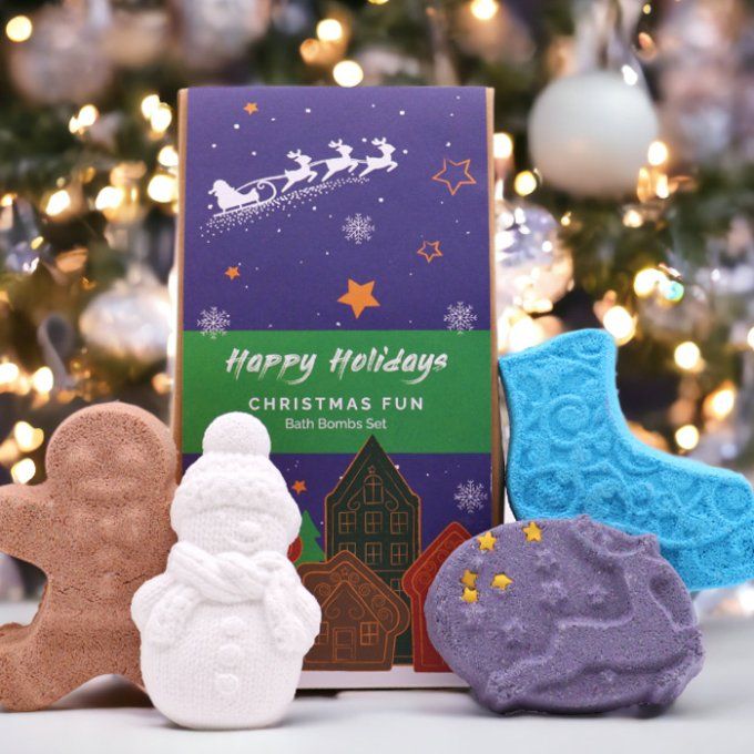Coffret de bombes de bain de Noël