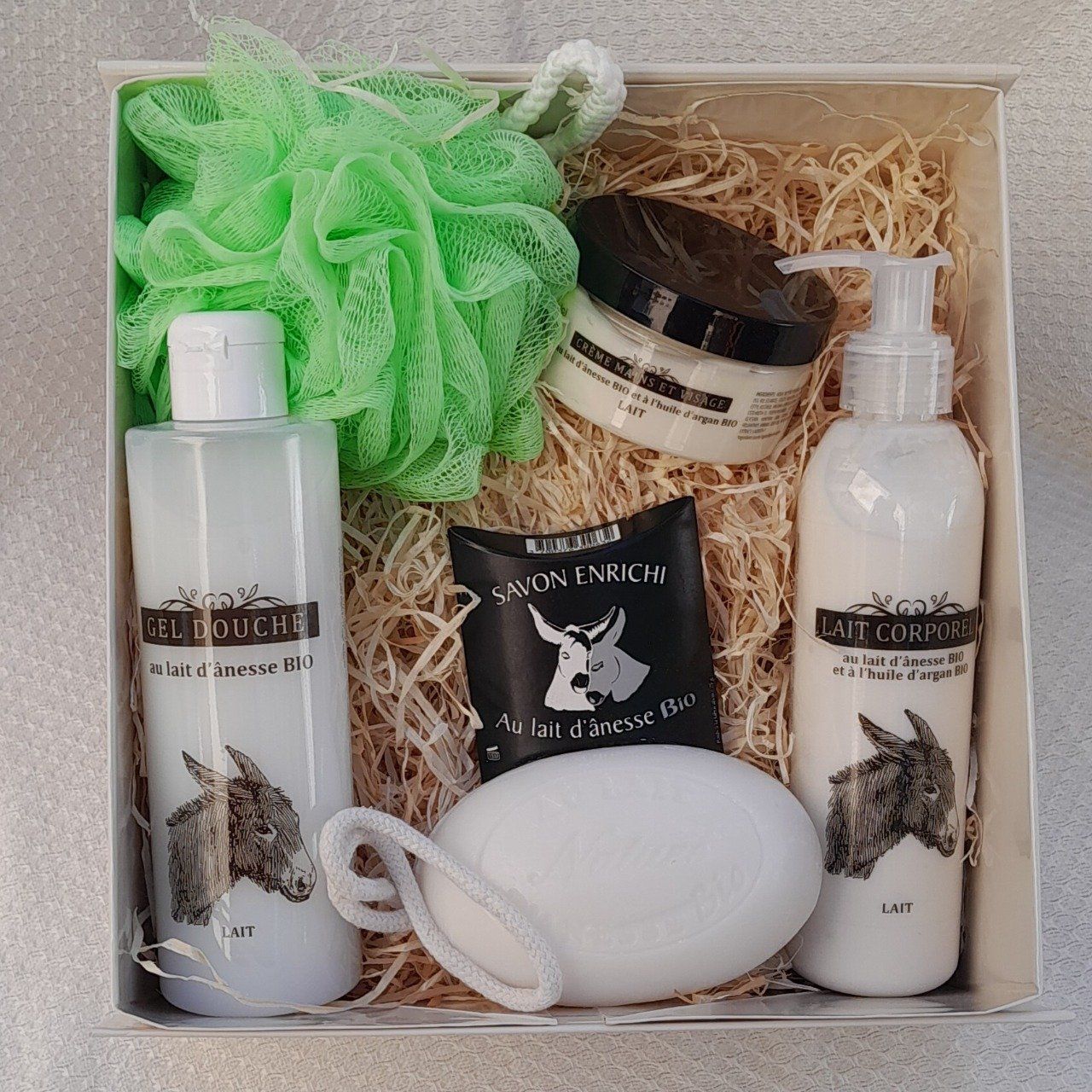 Coffret cadeau lait d'ânesse