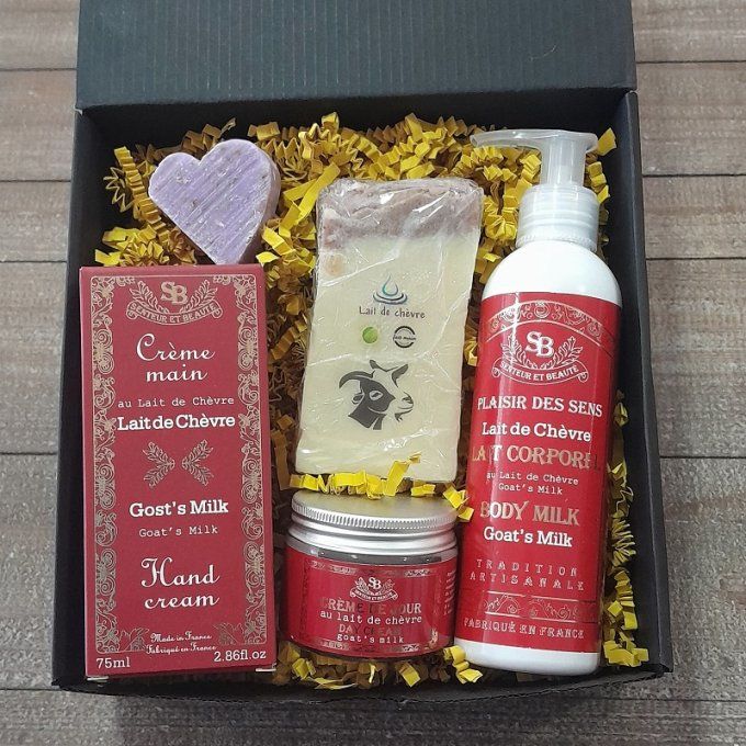 Coffret cadeau lait de chèvre