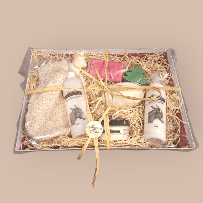 Coffret cadeau Noël lait d'ânesse