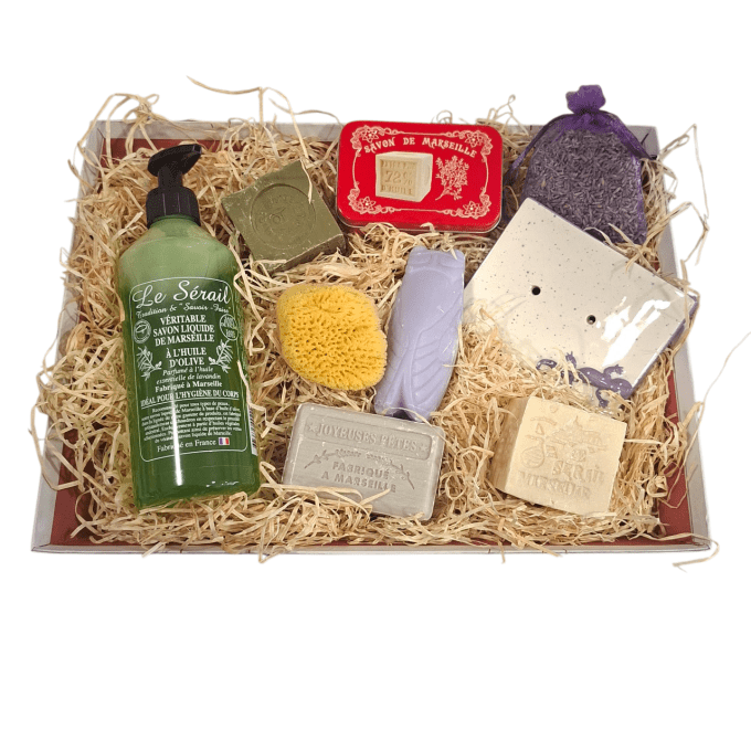 Coffret cadeau Noël savons de Marseille