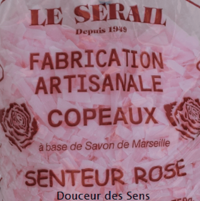 Copeaux savon de Marseille rose en vrac 6 kg | Le Sérail 