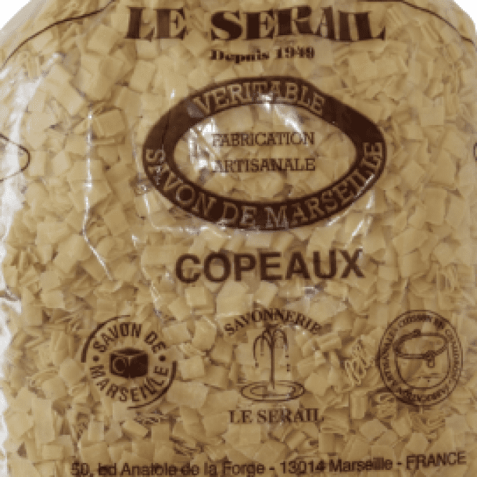 Copeaux savon de Marseille nature blanc  vrac 10kg | Le Sérail 