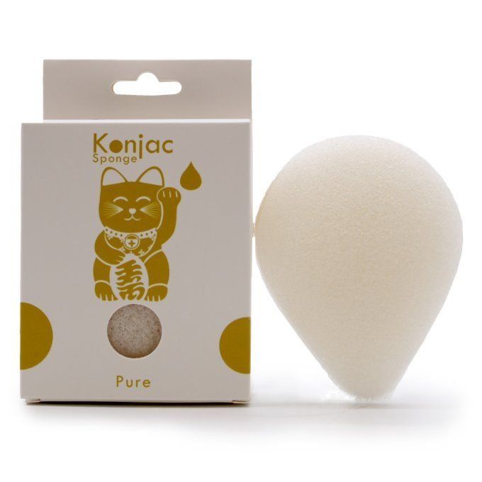 Eponge de konjac goutte peaux sensibles