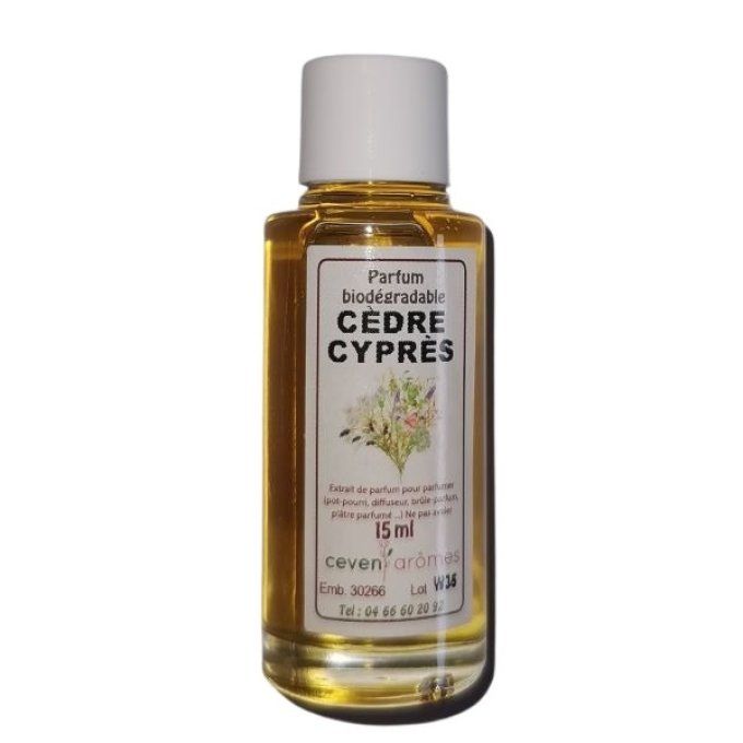 Extrait de parfum cèdre cyprès 15ml | CEVEN AROMES