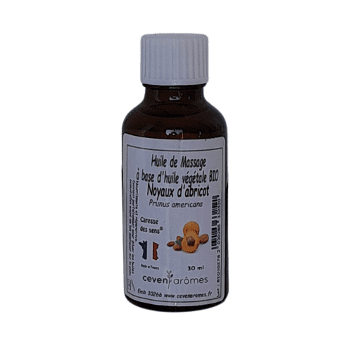 Huile de massage noyau d'abricot  30ml | CEVEN AROMES