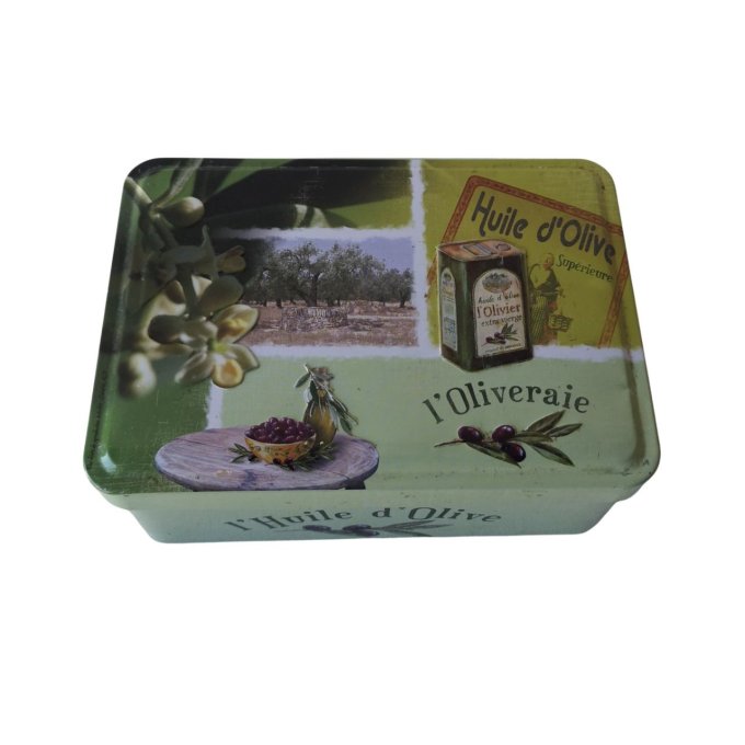 Coffret boite métal garnie 4 savons bave escargot 100g