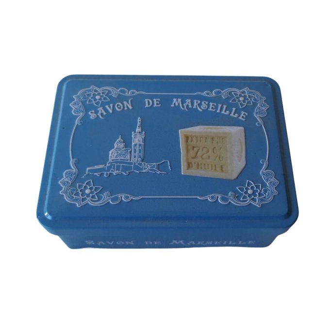 Coffret boite métal garnie 4 savons bave escargot 100g