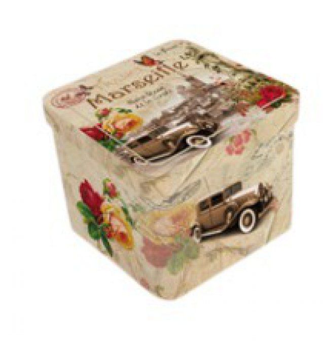 Mini boite à savon de Marseille métal Marseille rétro