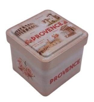 Mini boite à savon de Marseille métal vue Provence arènes