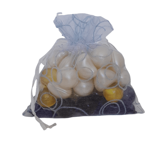 Perles de bain x40 assortiment sac organza