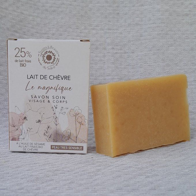 Savon à froid lait de chèvre bio le magnifique