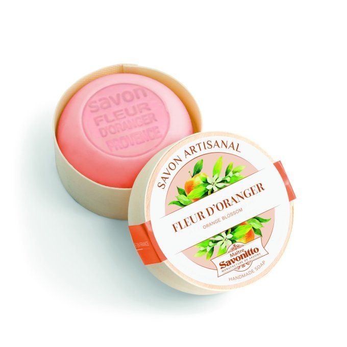 Savon fleur d'oranger  100g boite en bois