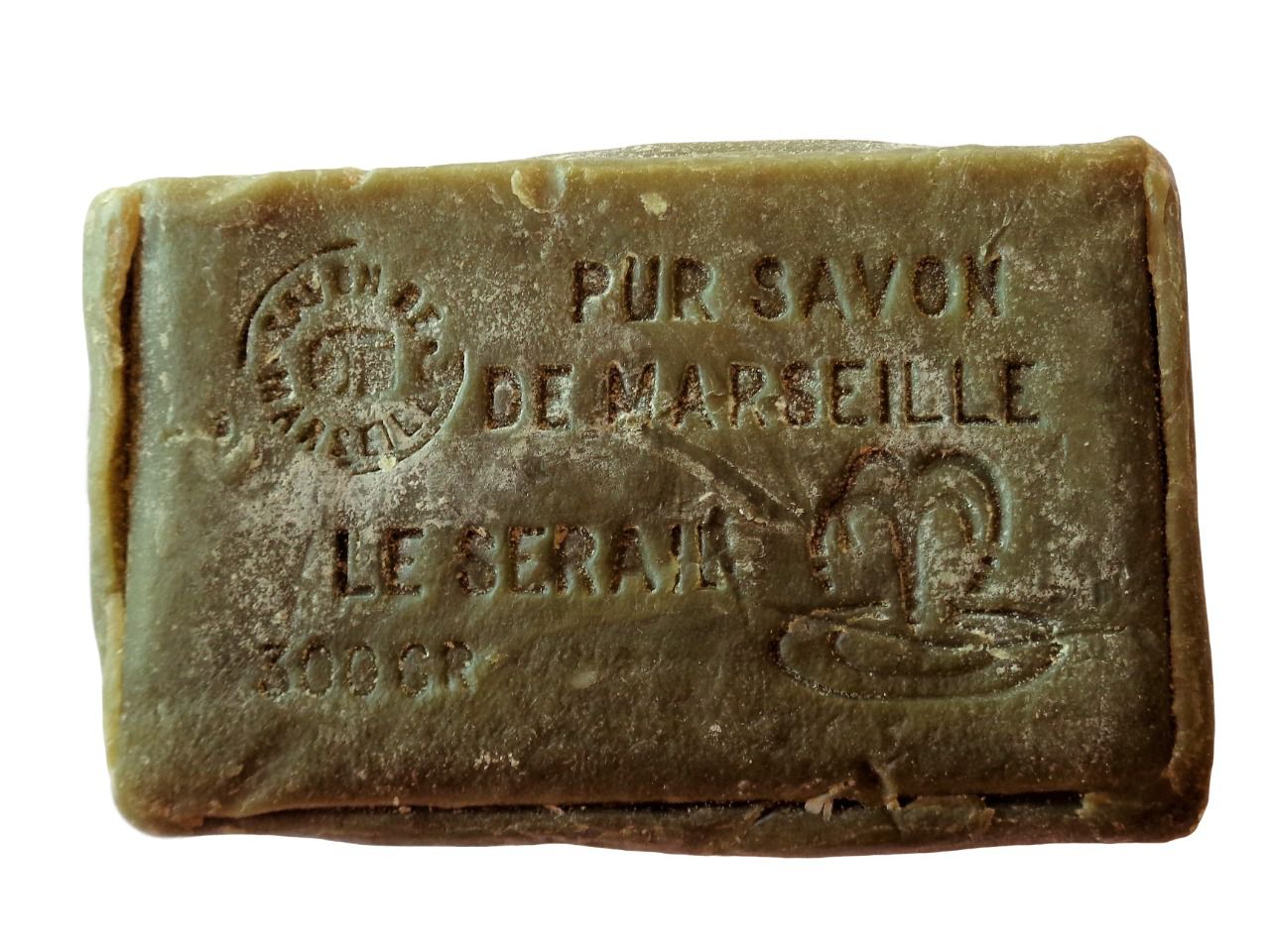 Savon de Marseille vert 100% huile d'olive rectangle 300GR | LE SERAIL