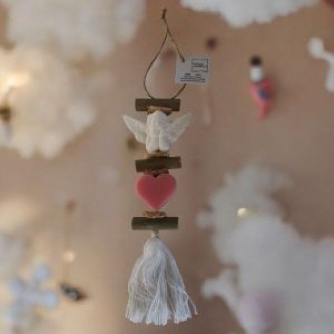 Tresse savon ange bergamote cœur rose