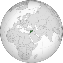 Syrie carte du monde